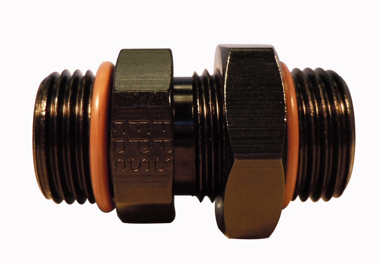 #8 ORB x #8 ORB Adapter Fitting Black