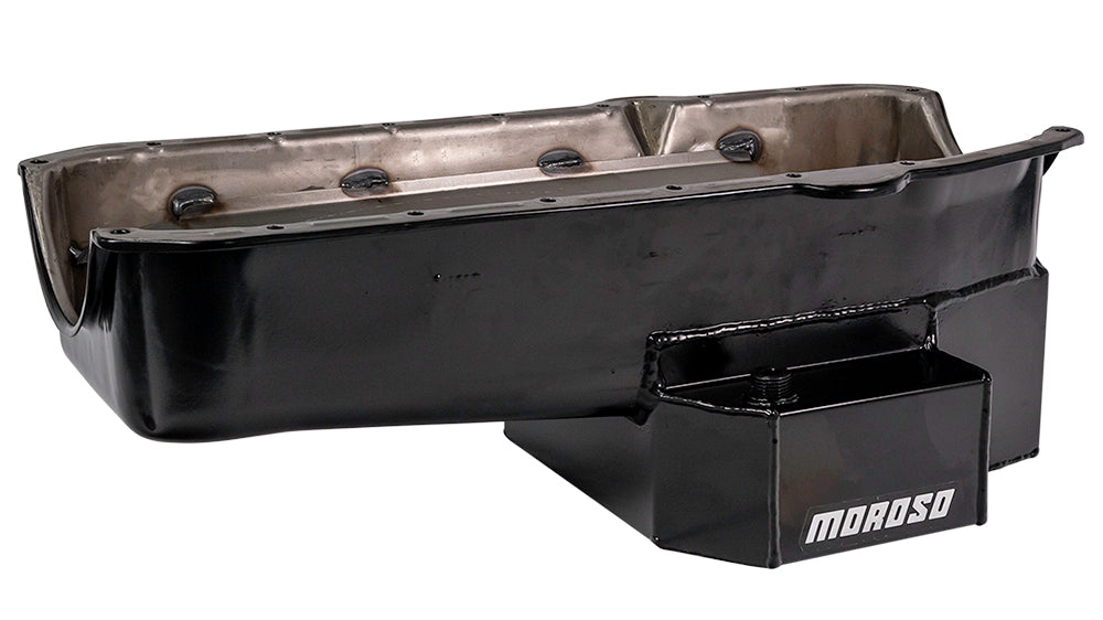 SBC RR 7qt Oil Pan w/RH Dipstick 80-85