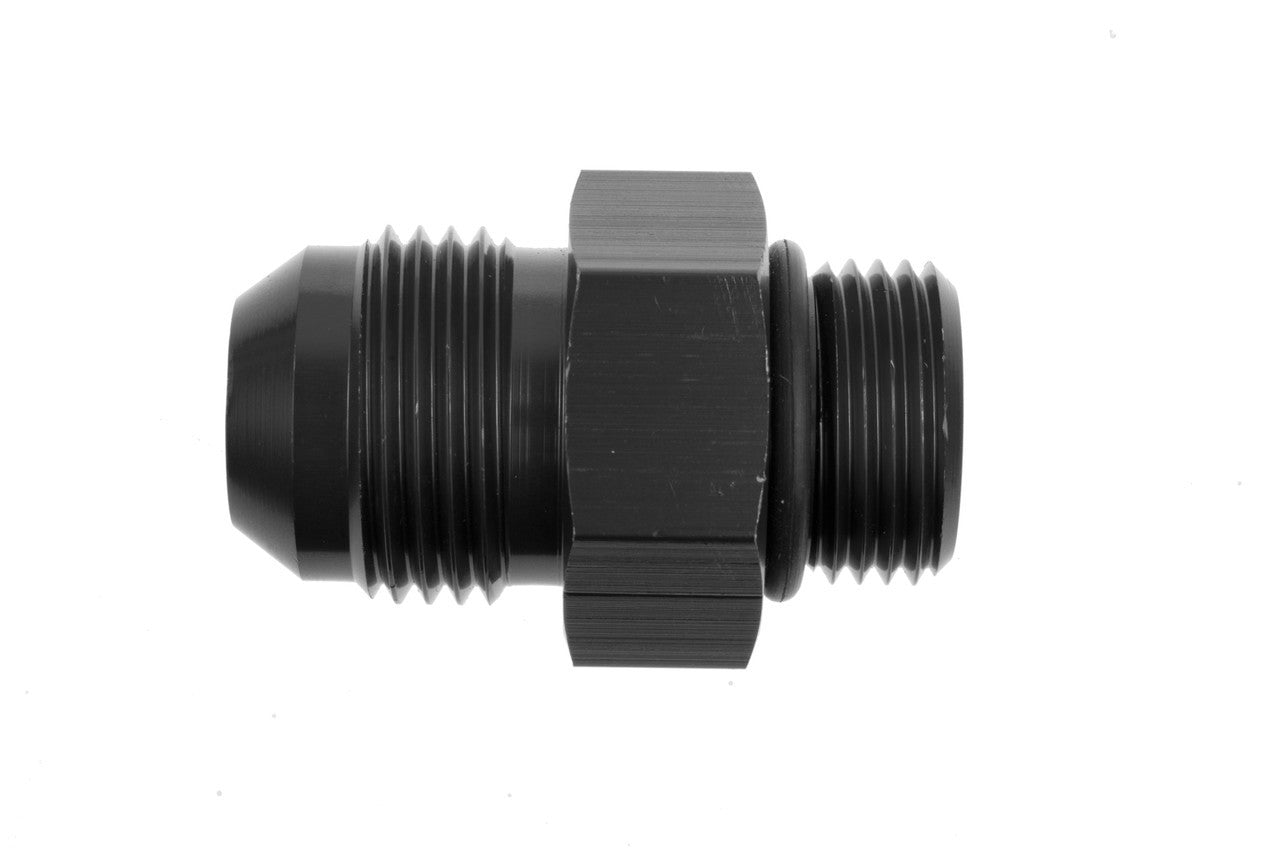 4AN to 4AN O-Ring Port Adapter Black Male Male