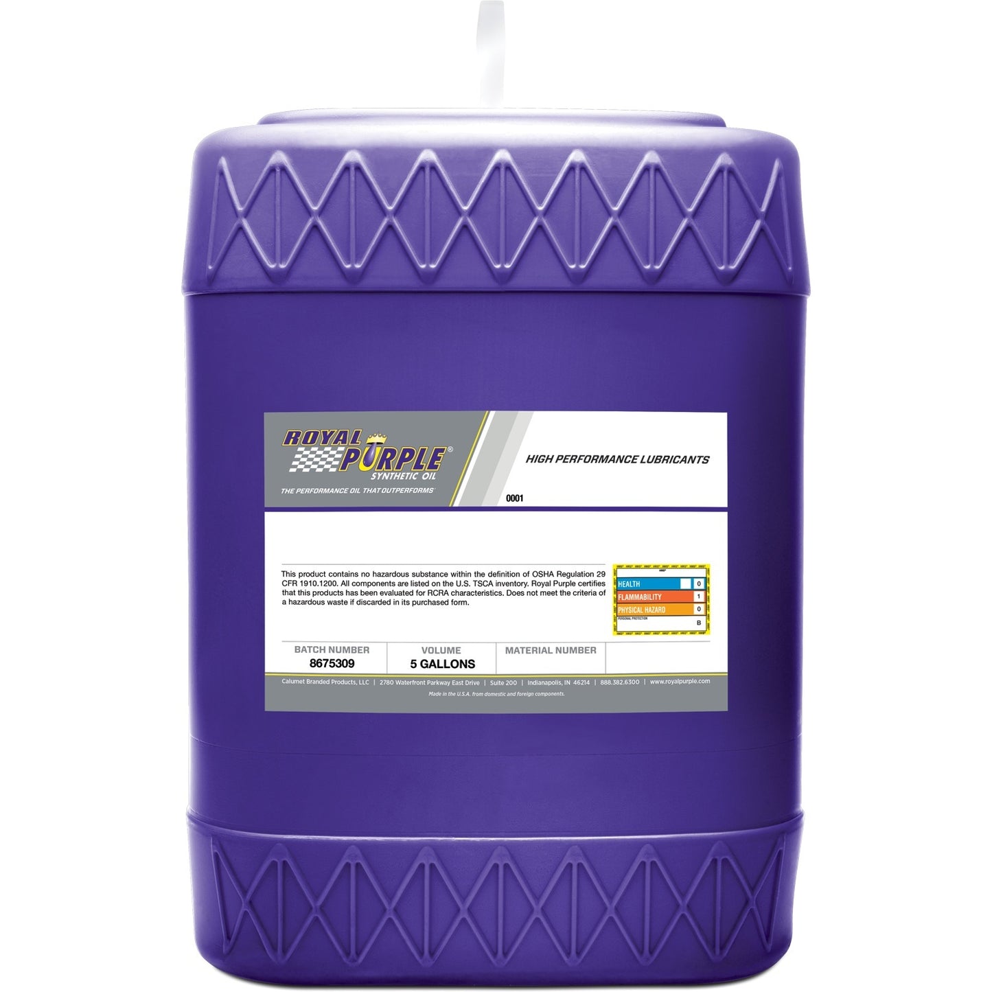 Synthetic Racing Oil XPR 5-Gallon (5W30)