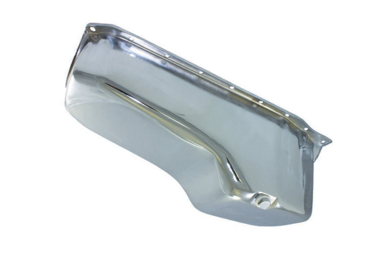 86- SBC Steel Stock Oil Pan Chrome