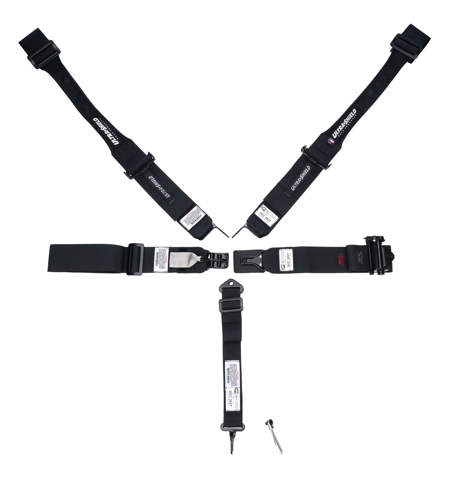 Harness 5pt HANS Shldr Left Side Ratchet L&L