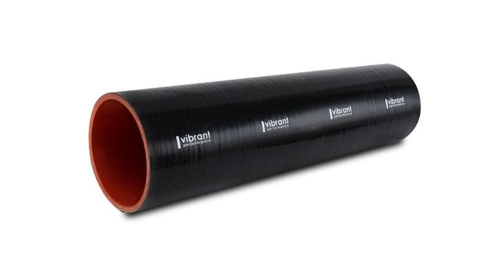 4 Ply Silicone Sleeve 4i n I.D. x 12in long - Bla