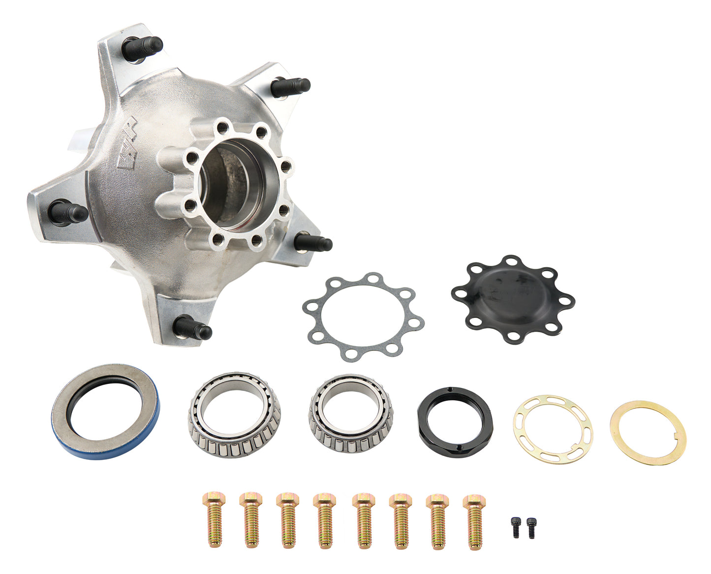 Hub Kit Front Wide 5 8-Bolt Aluminum