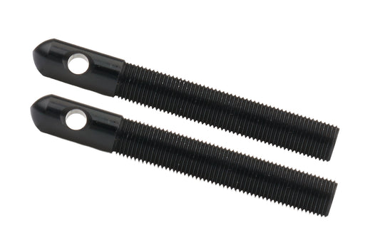 Alum Hood Pins 1/2in 1/4in Holes Black 2pk