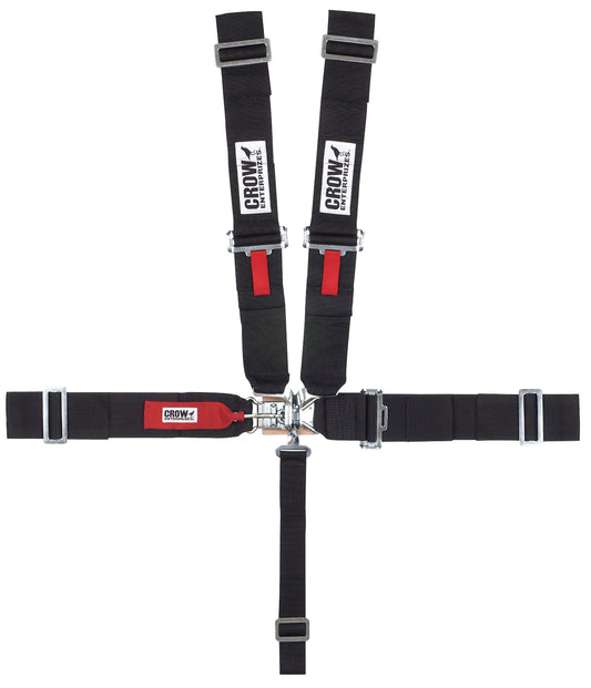 5-Pt Harness Small Latch Black Pull Down LS Only