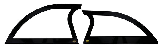 Aluminum Sails Black Pair Open Style