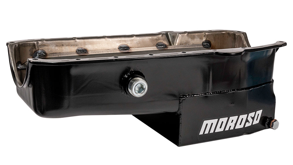 SBC C/T Oil Pan - 7qt. RH Dipstick w/Ins. Plug