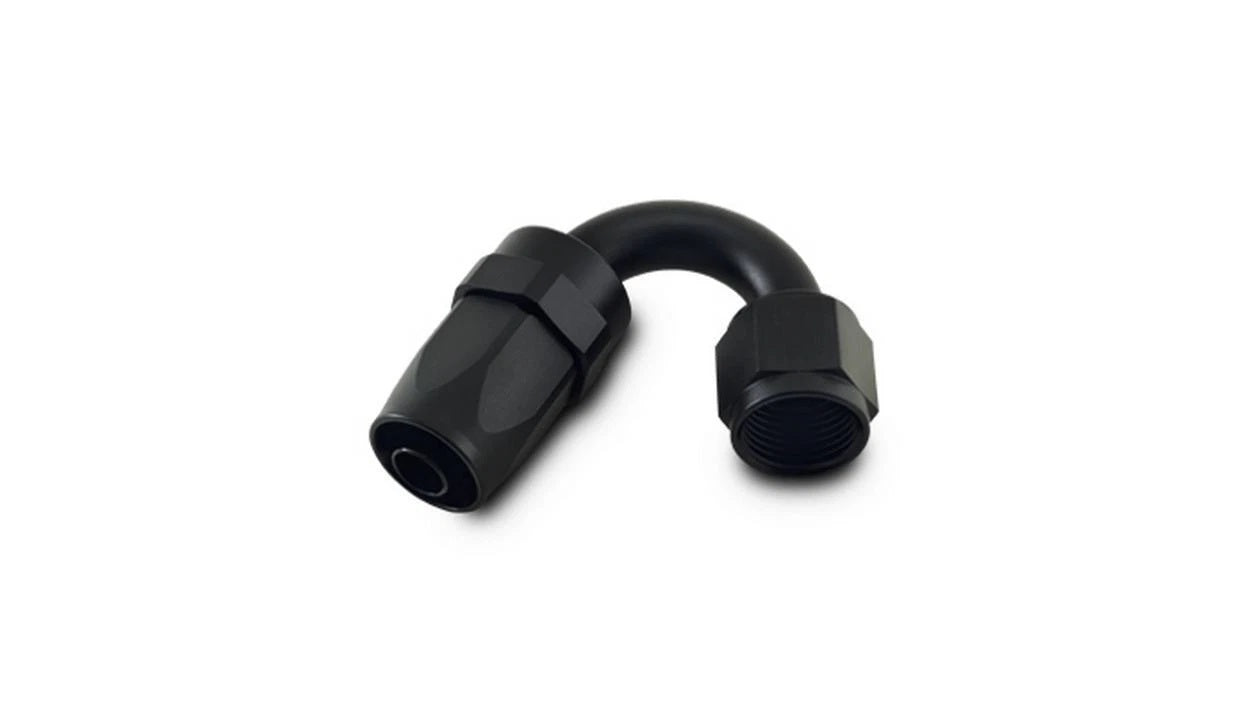 150 Degree Hose End Fitt ing; Hose Size: -6 AN